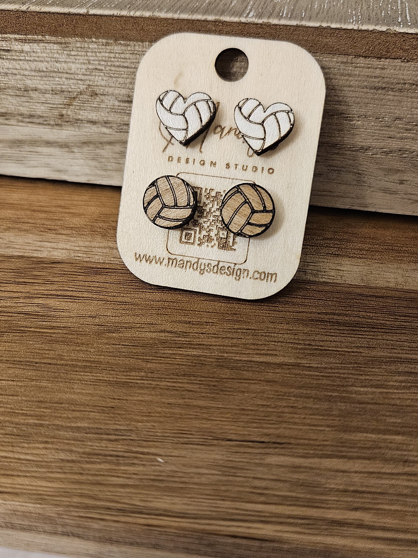 Volleyball Earrings (2 pack)