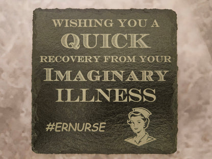 Slate Nurse Coaster