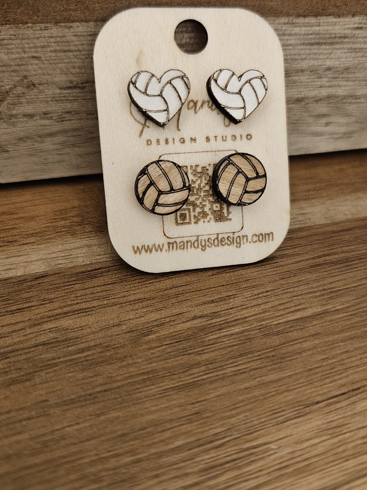 Volleyball Earrings  (2 pack)