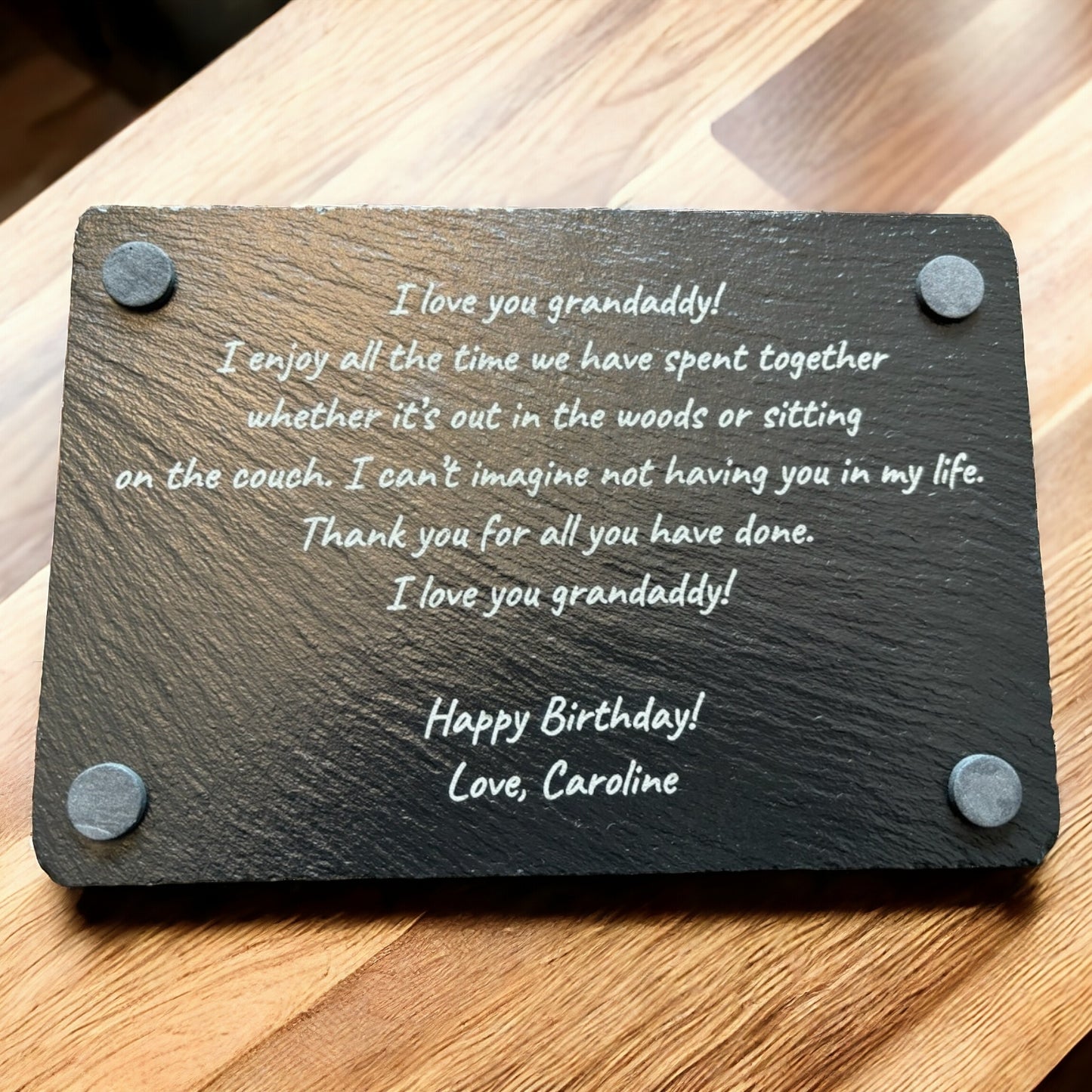 Personalized Slate Plate - Memories on Slate